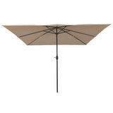 Garden Parasol Taupe 295 x 295 x 245 cm Polyester and Steel 42003655
