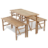 Patio Furniture Natural Bamboo Bamboo Small Foldable 41502