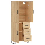 Highboard Sonoma Oak 69.5x34x180 cm Engineered Wood 3195926