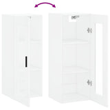 Wall Mounted Cabinet White 34.5x34x90 cm 828924