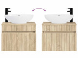 Wall-mounted Sink Vanity Sonoma Oak 49 x 44.5 x 66.5 cm 890604
