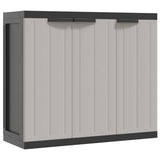 Outdoor Storage Cabinet Grey and Black 97x37x85 cm PP 364202