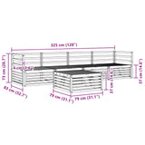 Outdoor Sofa Set 5 pcs Natural Solid Acacia Wood 3372959