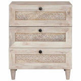 Bedside Cabinet White 50 x 33 x 62 cm Engineered Wood 4018125