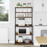 Kitchen Shelf Old Wood 80 x 40 x 168 cm Engineered Wood 883890