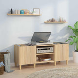 Record Cabinet Sonoma Oak 121x38x48 cm Engineered Wood 831928