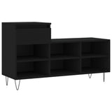 Shoe Cabinet Black 102x36x60 cm Engineered Wood 831365