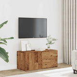 TV Cabinet Old Wood 80x34x35.5 cm Engineered Wood 856010