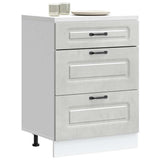 Kitchen Base Cabinet Kalmar Concrete Grey Engineered Wood 854283