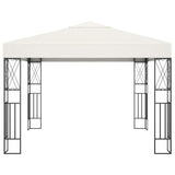 Gazebo 3x3 m Cream Fabric 48005