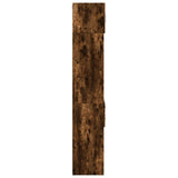 Slim Storage Cabinet Smoked Oak 40x42.5x225 cm Engineered Wood 3281284