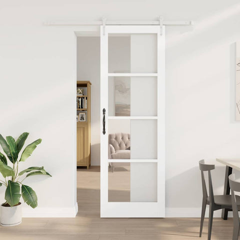 Sliding Door Manual White 78 x 232 cm Wood and metal 3332360