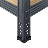 4-Layer Storage Shelves 3 pcs Anthracite Steel&Engineered Wood 3307582