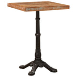 Bistro Table Brown 50 x 50 x 76 cm Solid Reclaim Wood 42013027