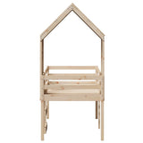 High Sleeper Bed without Mattress 90x200 cm Solid Wood Pine 3282013