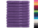Premium Sauna Towels SOLUND 10 pcs Purple 80x200 cm 600 gsm 137364