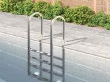 Pool Ladder 54x38x184.5 cm 304 Stainless Steel 93453