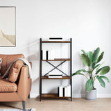 Bookshelf Smoked Oak 60 x 30 x 120 cm Engineered Wood 868391