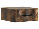 Wall-Mounted Bedside Cabinet 2 pcs Smoked Oak 34.5 x 33 x 20 cm 898946