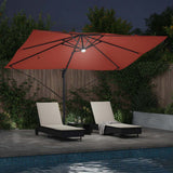 Umbrella Terracotta 351 x 250 x 253 cm Polyester and Aluminium 42003366