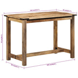 Dining Table 110x55x75 cm Solid Wood Mango 358946