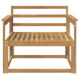 Outdoor Middle Sofa Solid Acacia Wood White 3438998