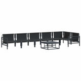 Garden Sofa Set Anthracite Steel 3378991