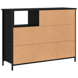 Sideboard Black 100x33x75 cm Engineered Wood 835549