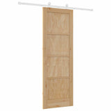 Sliding Door Brown 73.5 x 211 cm Solid Pine Wood 3333384