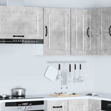 Kitchen Wall Cabinet Porto Concrete Grey Engineered Wood 854031