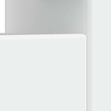 LED TV Cabinet White Engineered Wood 897565