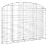 Arched Gabion Basket 200x30x140/160 cm Galvanised Iron 153467