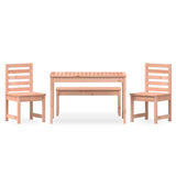 4 Piece Garden Dining Set Solid Wood Douglas 3154706