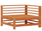 Garden Lounge Set 5 pcs Wax Brown Solid Pine Wood 3418085
