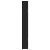 Mirror Jewellery Cabinet with LED Lights Wall Mounted Black 353248