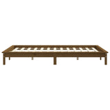820554 Bed Frame without Mattress Honey Brown 160x200 cm Solid Wood