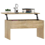 Coffee Table Sonoma Oak 80x50.5x41.5 cm Engineered Wood 809641