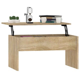 Coffee Table Sonoma Oak 80x50.5x41.5 cm Engineered Wood 809641