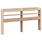 ZNTS Bed Frame without Mattress 140x190 cm Solid Wood Pine 3307134