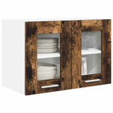 Hanging Cabinet with Storage 2 pcs Smoked Oak 60 x 31 x 40 cm 884219