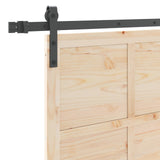 Sliding Door Natural 100 x 208 cm Solid Pine Wood 3445668