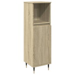 ZNTS 3 Piece Bathroom Furniture Set Sonoma Oak Engineered Wood 3307679