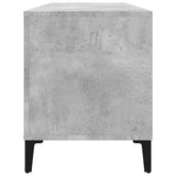 Record Cabinet Concrete Grey 100x38x48 cm Engineered Wood 831985