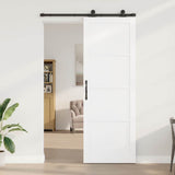 Sliding Door ORKDAL White 83 x 232 cm Solid Pine Wood 3333453