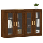 Wall Mounted Cabinets 2 pcs Brown Oak Engineered Wood 3197904