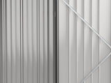 5.3 x 3.1ft Corrugated Steel Garden Shed - Black T3398P325303