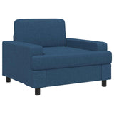 Armchair Blue Fabric 42043462