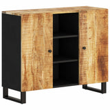Sideboard with 2 Doors 90x33x75 cm Solid Wood Mango 352925