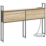 Storage Headboard with Charging Station Sonoma oak 135 cm 859801
