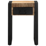 Side Table 35x35x50 cm Solid Rough Wood Mango 4015943